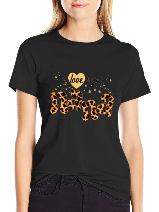 Leopard Print Nana T-Shirt