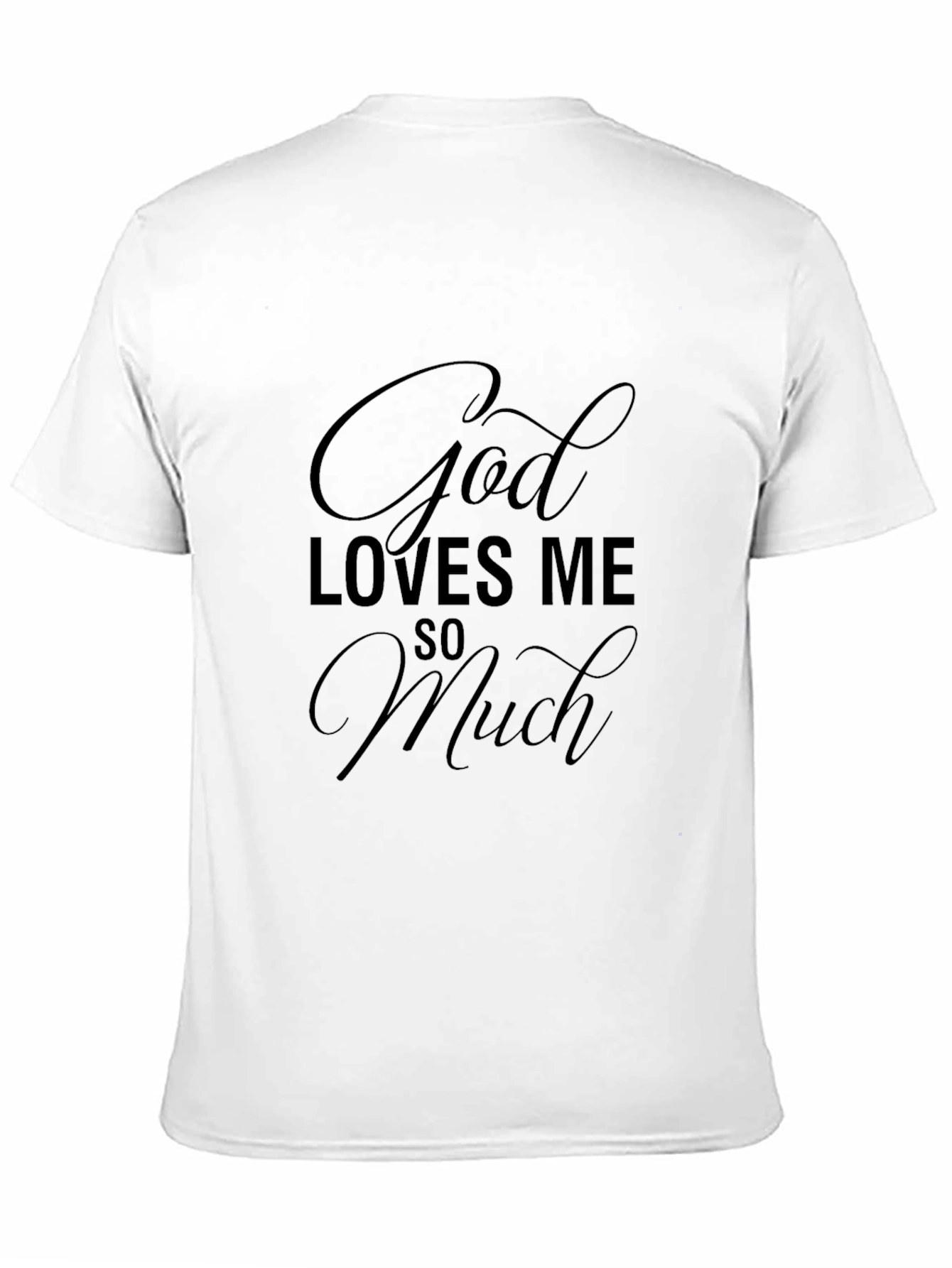 God Loves Me So Much Black Graphic Tee