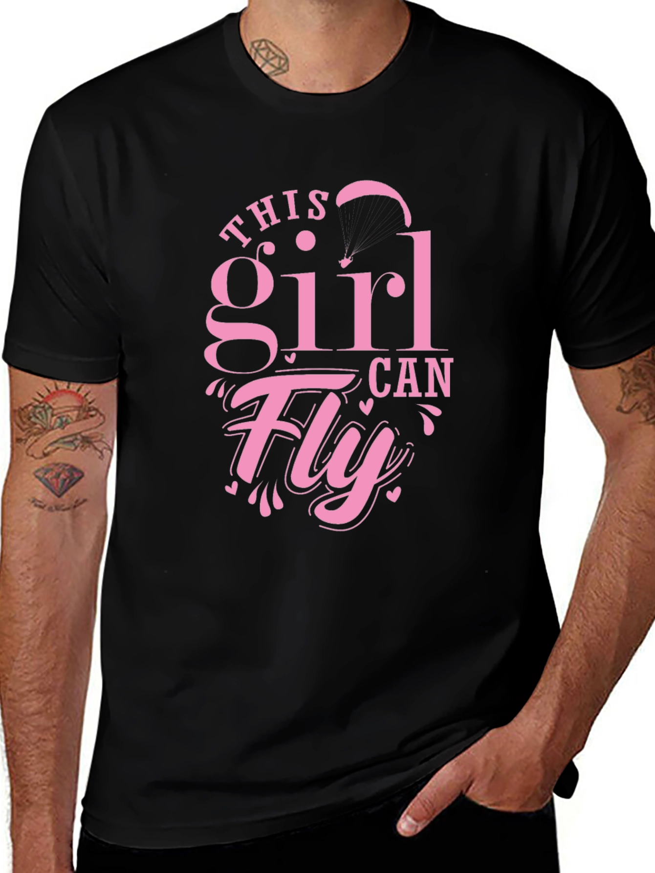 This Girl Can Fly - Novelty T-Shirt