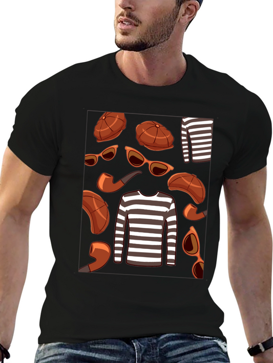 Detective Style Graphic T-Shirt