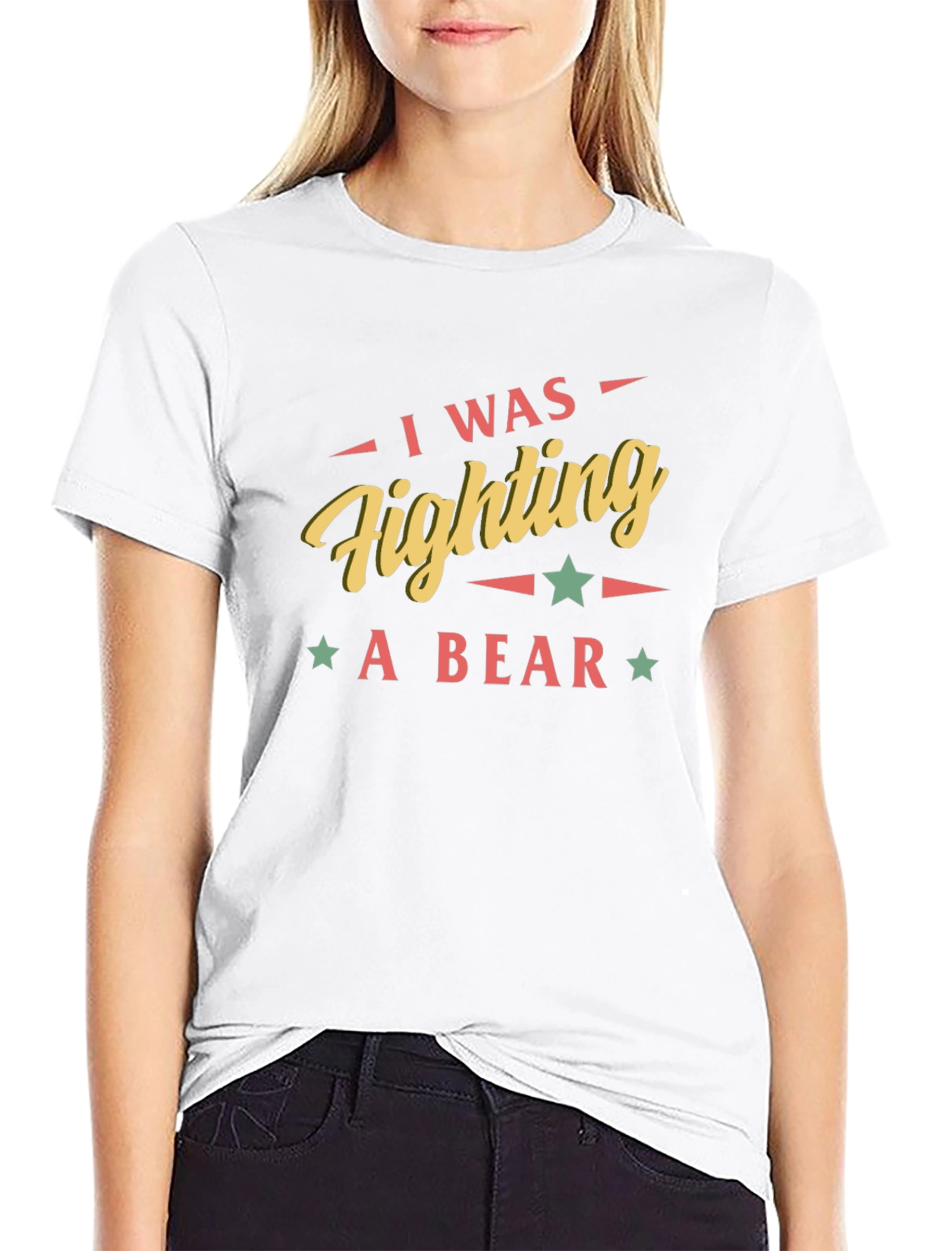 I Was Fighting A Bear Graphic Tee