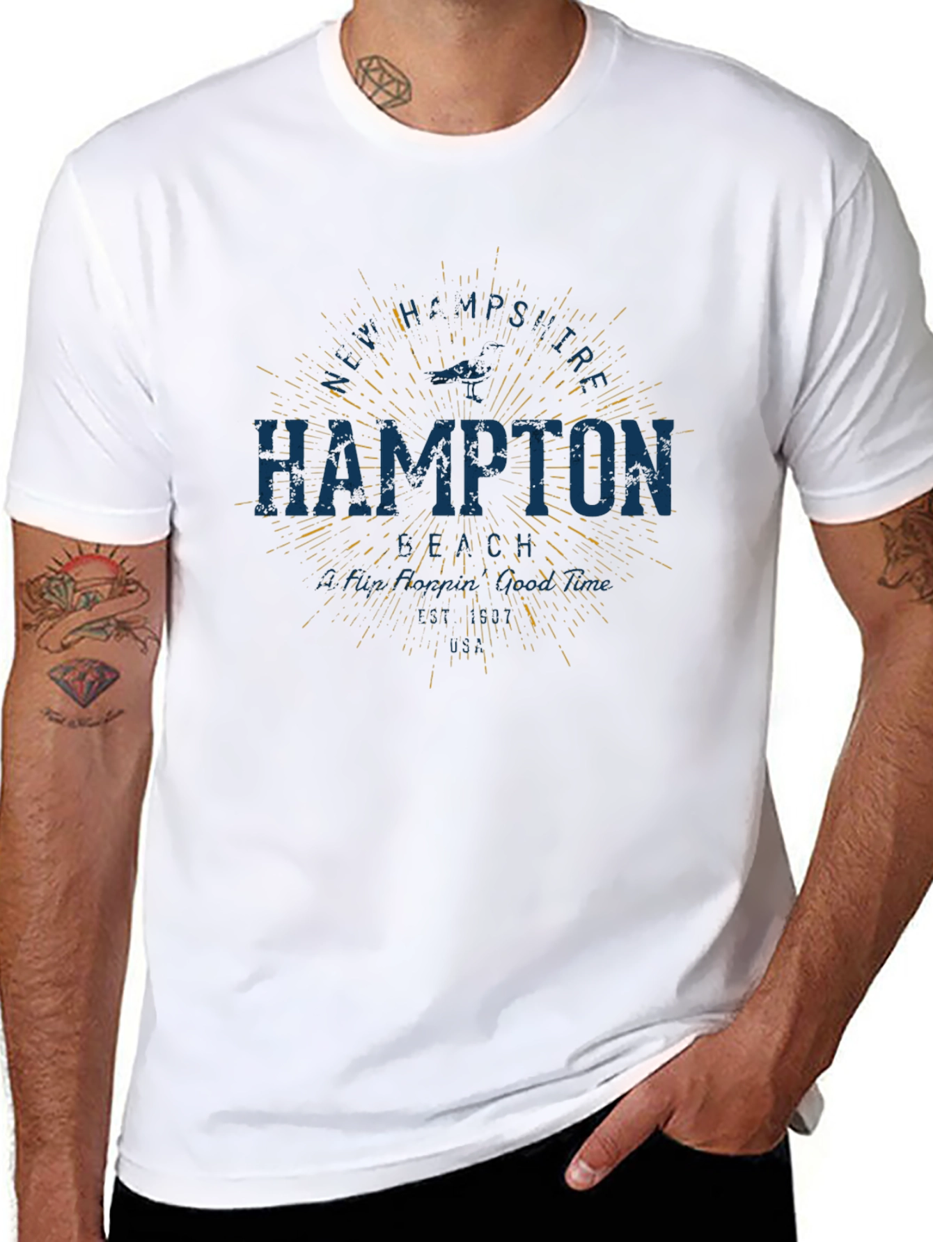 Hampton Graphic Print T-Shirt