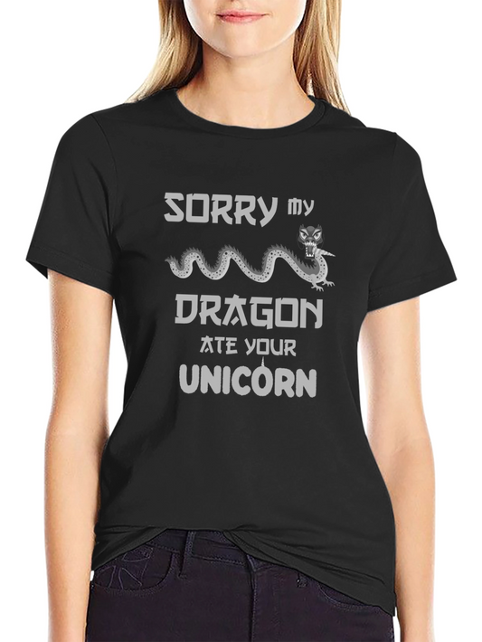Dragon Ate Your Unicorn Graphic T-Shirt