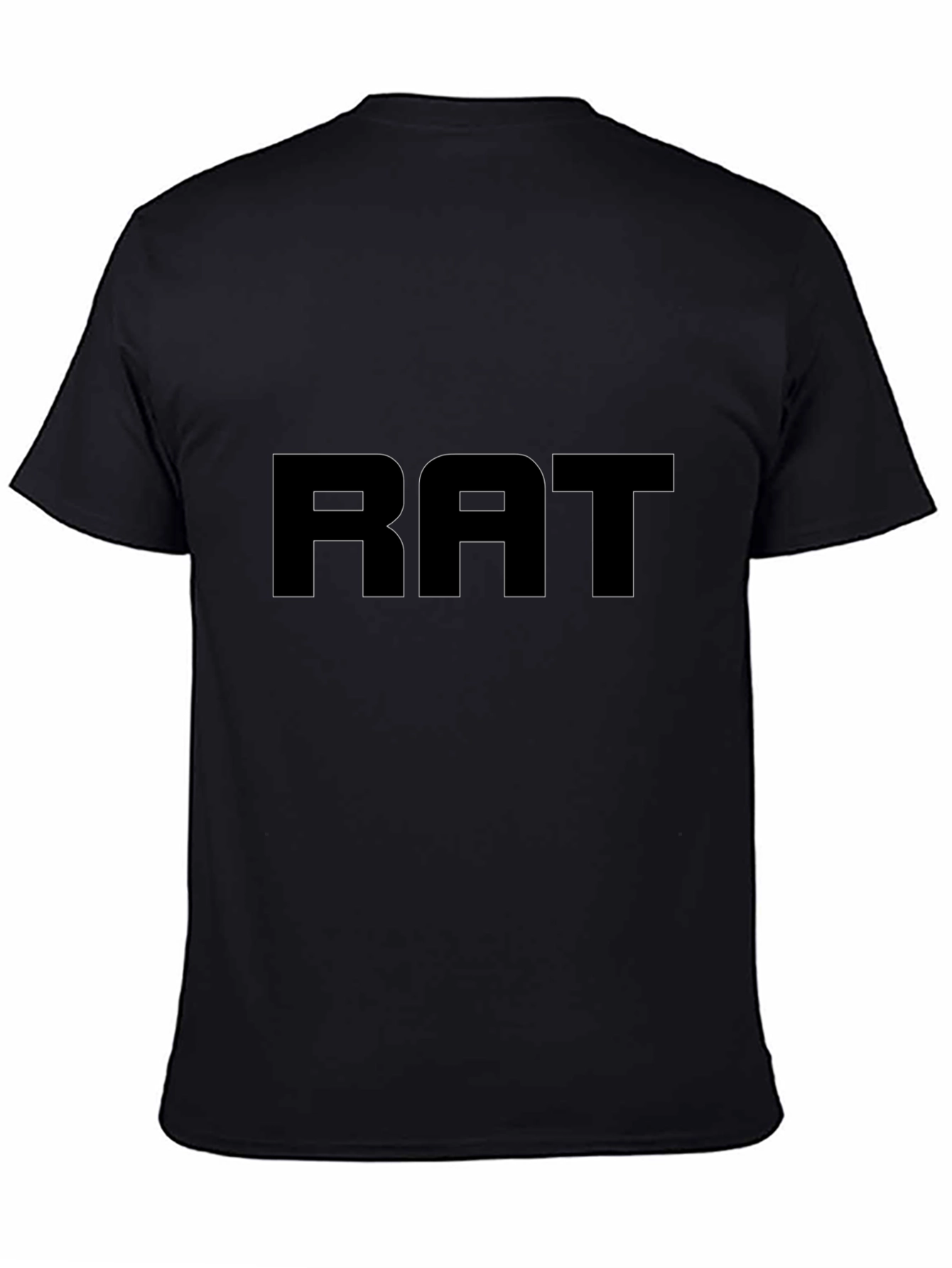RAT Black T-Shirt - Bold Graphic Tee
