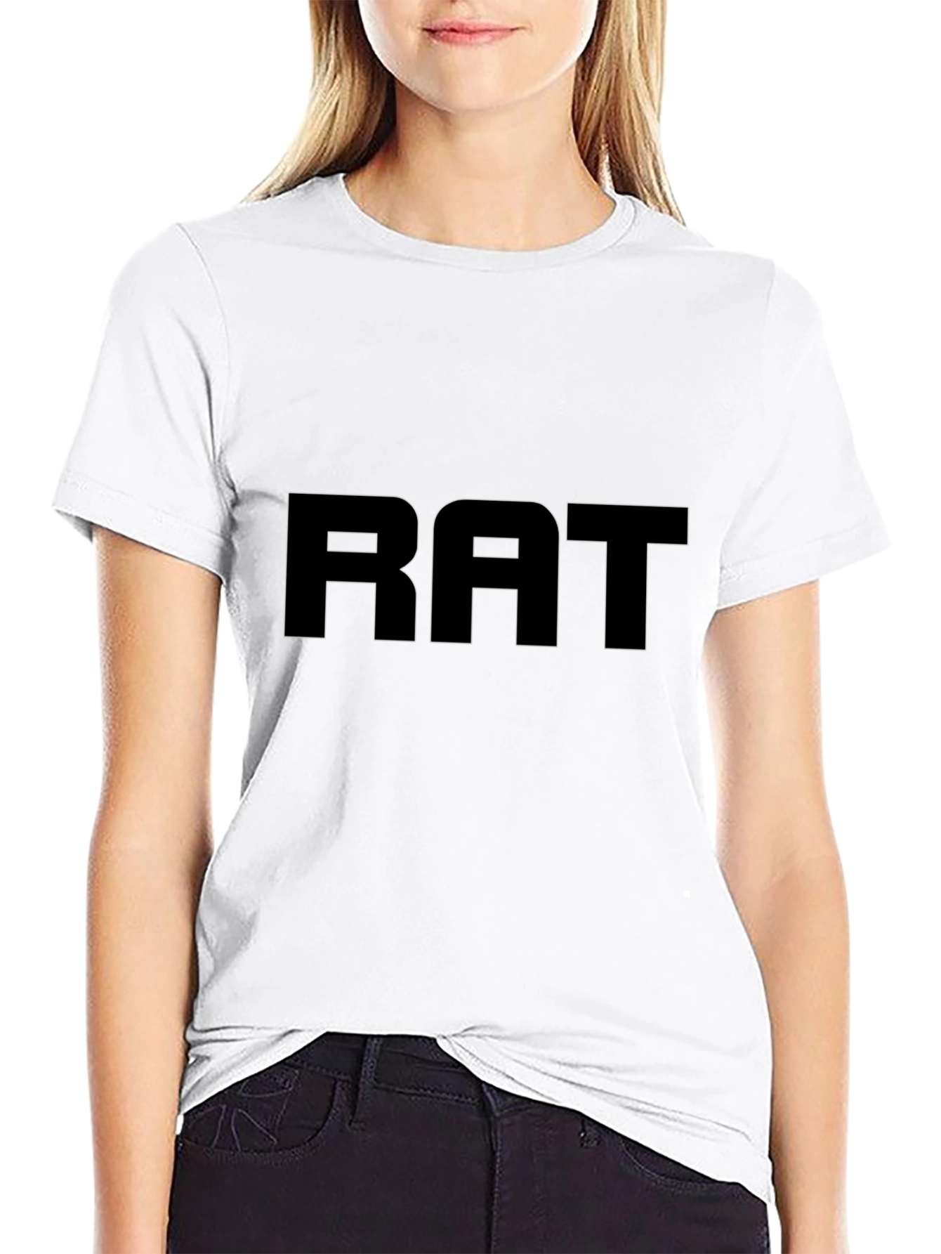 RAT Black T-Shirt - Bold Graphic Tee
