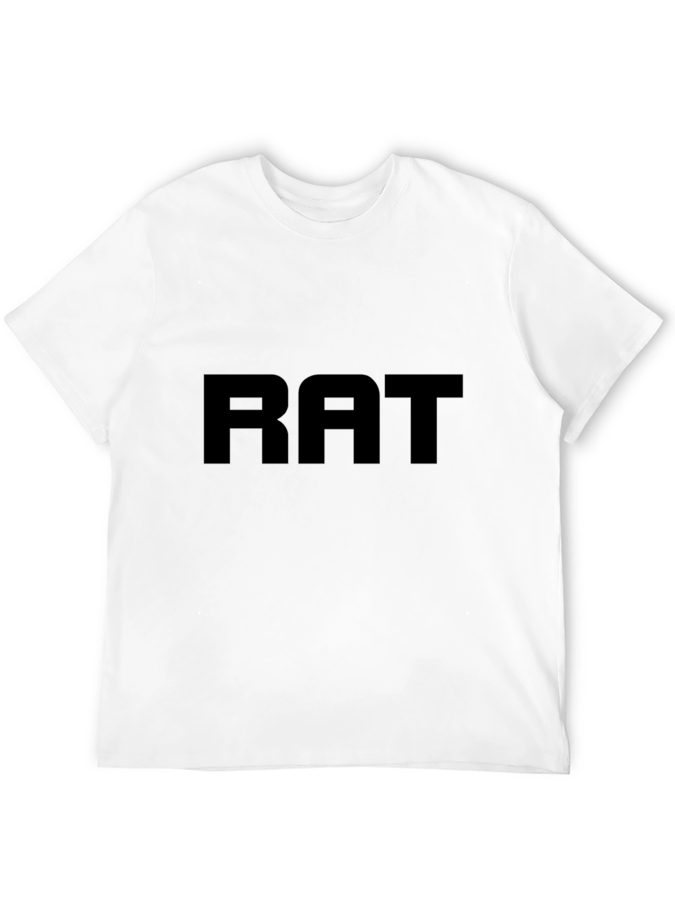 RAT Black T-Shirt - Bold Graphic Tee