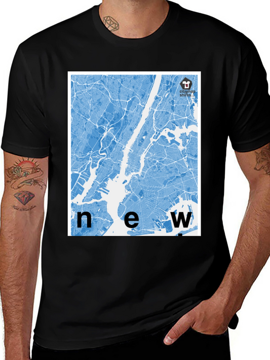 New York City Map Graphic Tee - Modern Streetwear