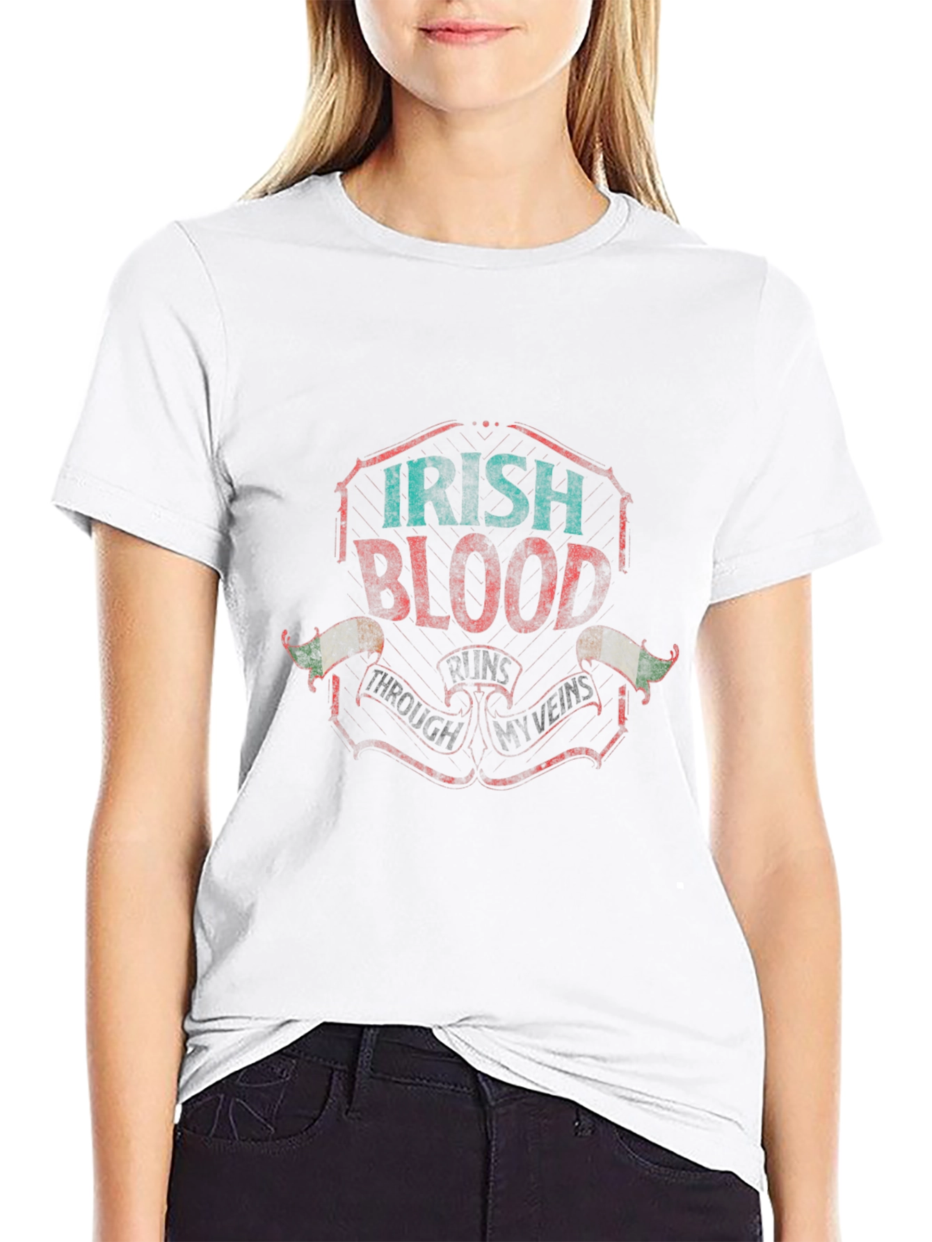 Irish Blood Through My Veins Graphic T-Shirt