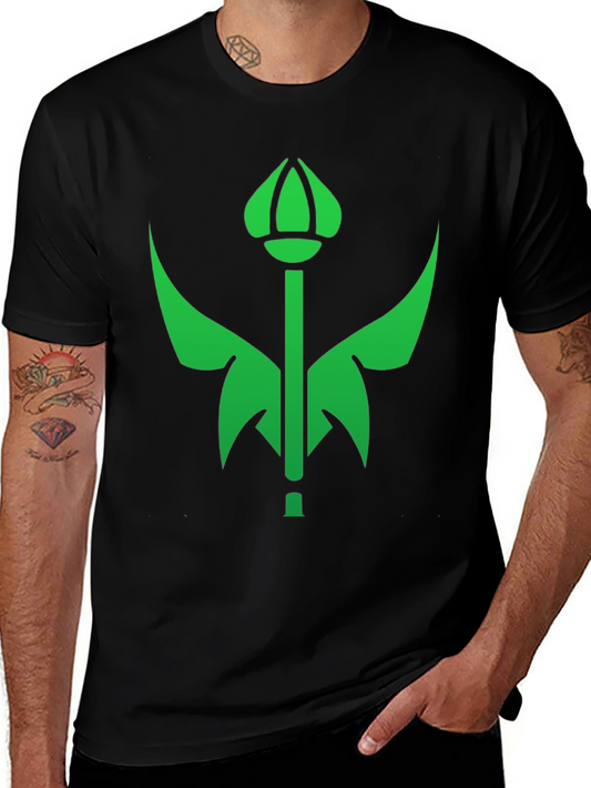 Green Emblem Black T-Shirt