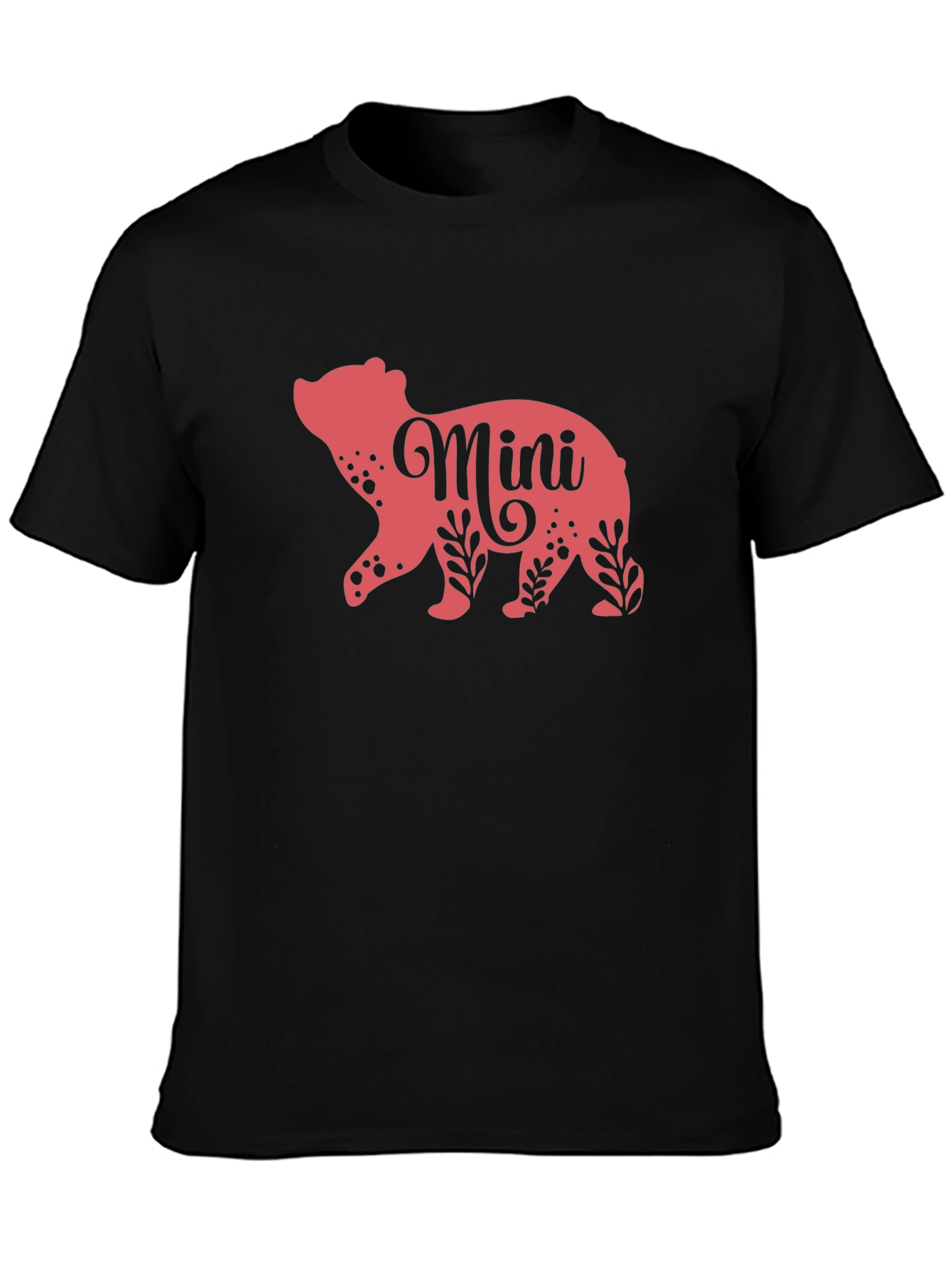 Mini Bear Graphic Tee - Trendy Casual Wear