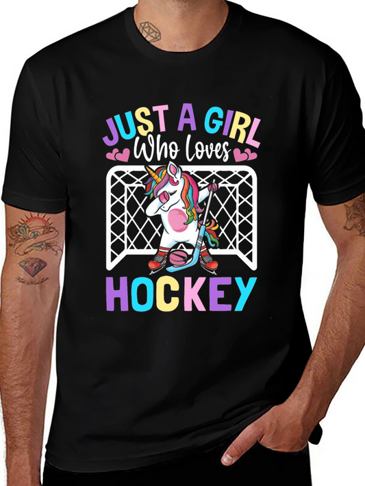 Just a Girl Who Loves Hockey T-Shirt
