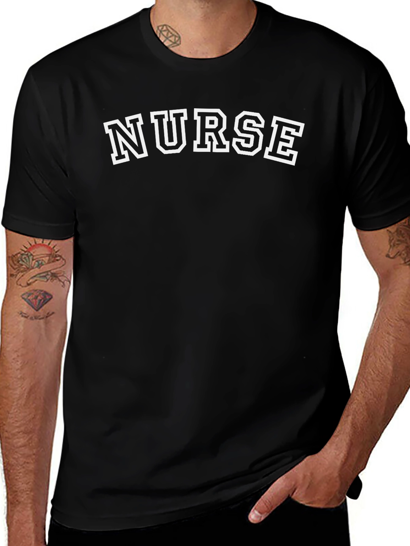 Nurse Graphic T-Shirt - Classic Crew Neck