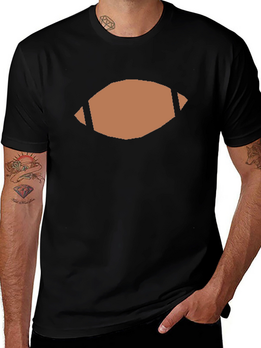 Football Graphic Tee - Casual Black T-Shirt