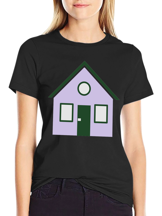 House Graphic Tee - Unique Design Black