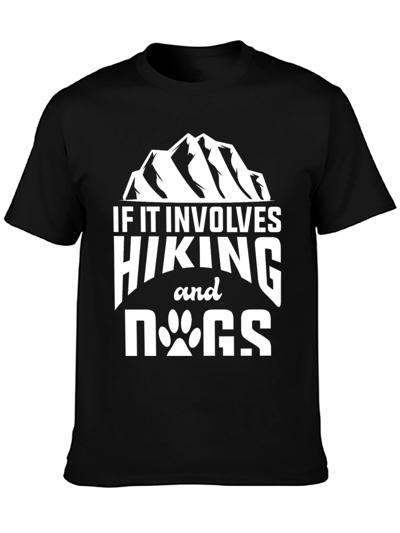 Hiking and Dogs Graphic T-Shirt