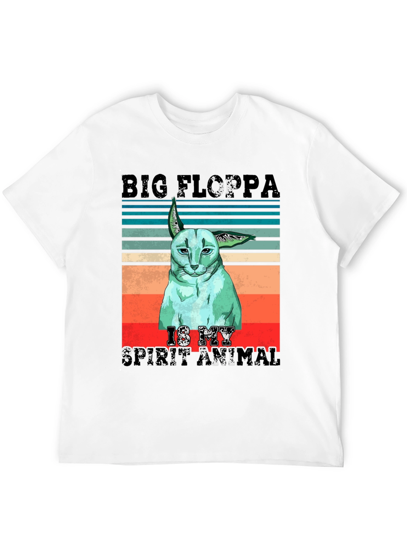 Big Floppa Spirit Animal Graphic T-Shirt