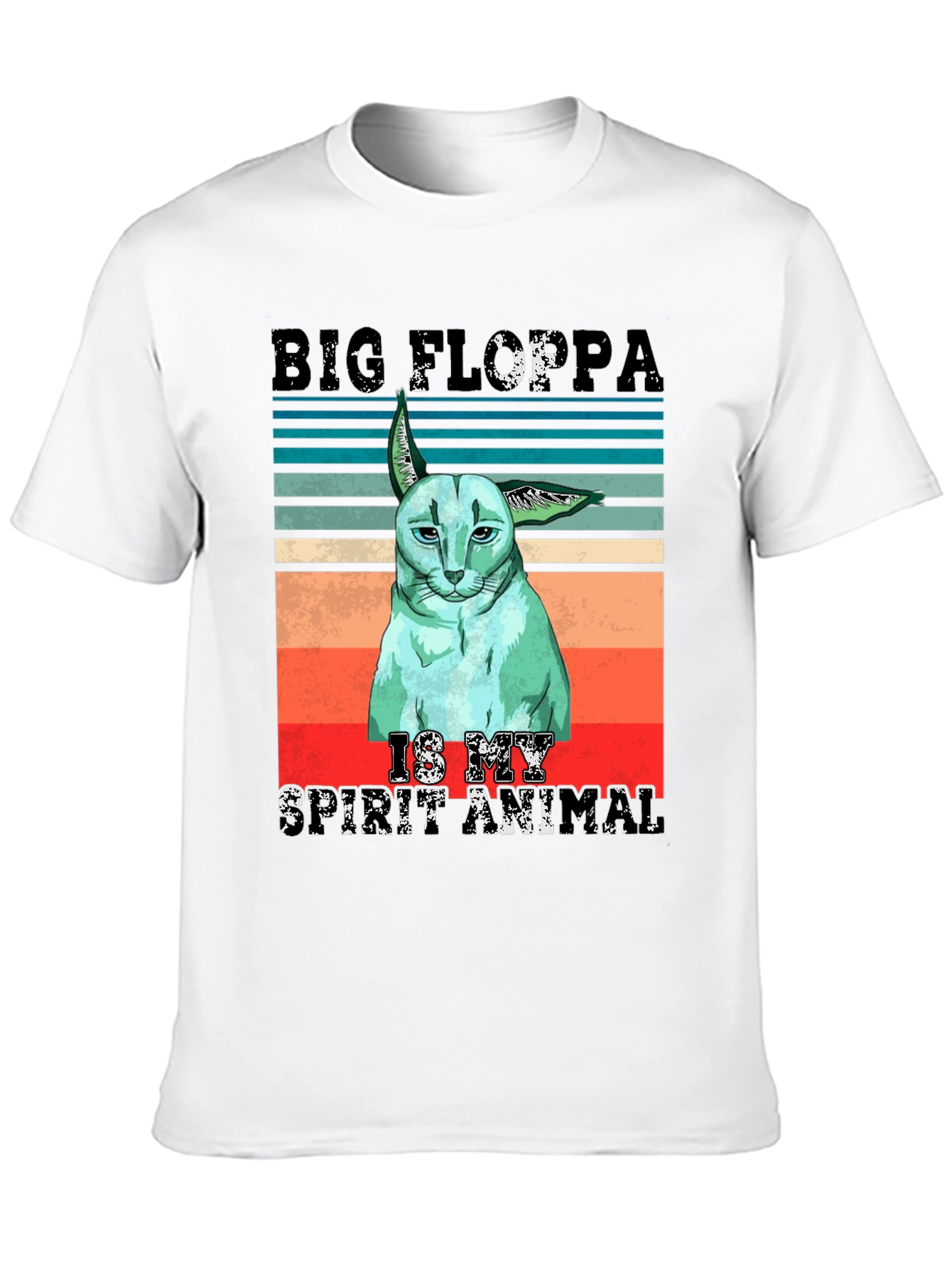 Big Floppa Spirit Animal Graphic T-Shirt