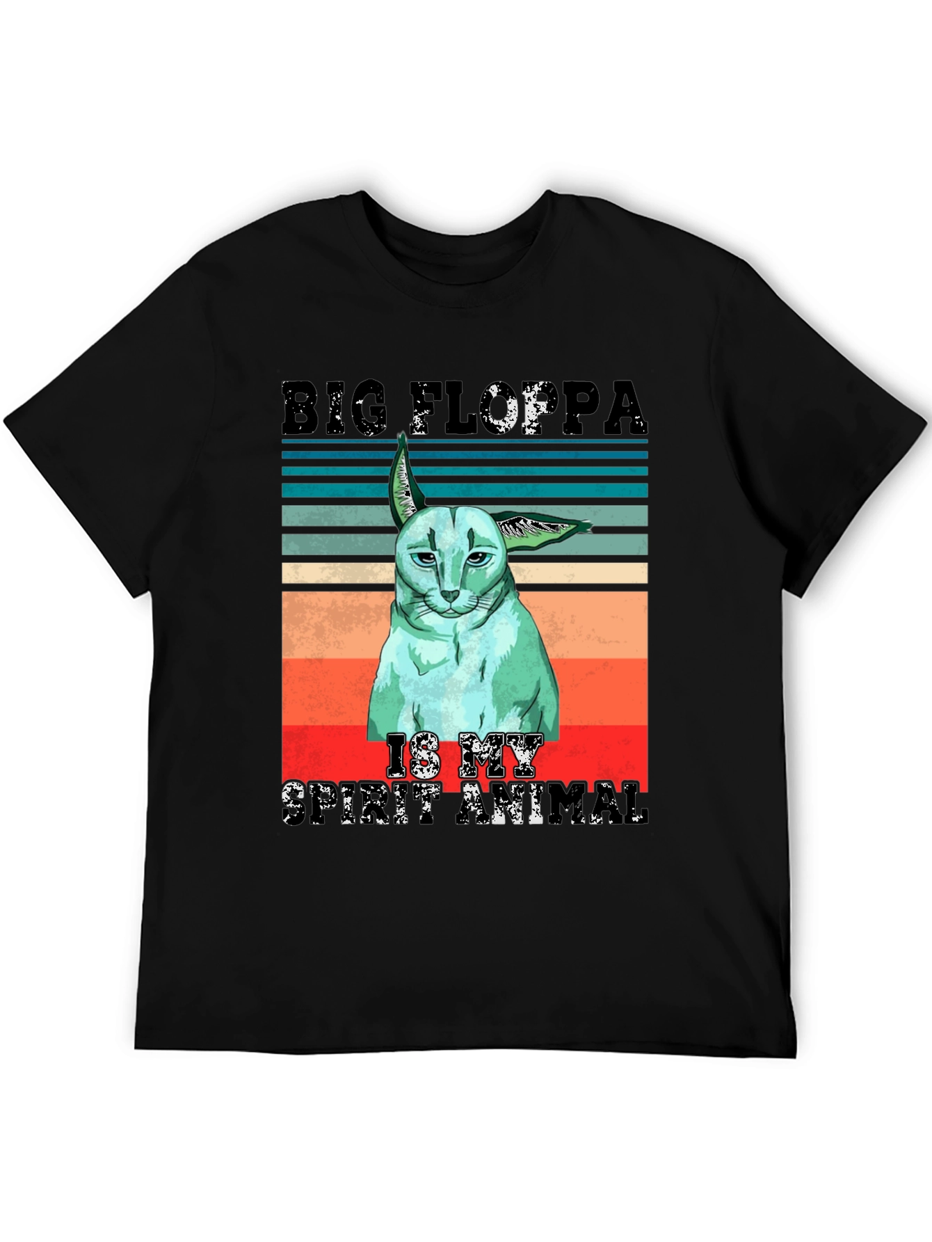 Big Floppa Spirit Animal Graphic T-Shirt