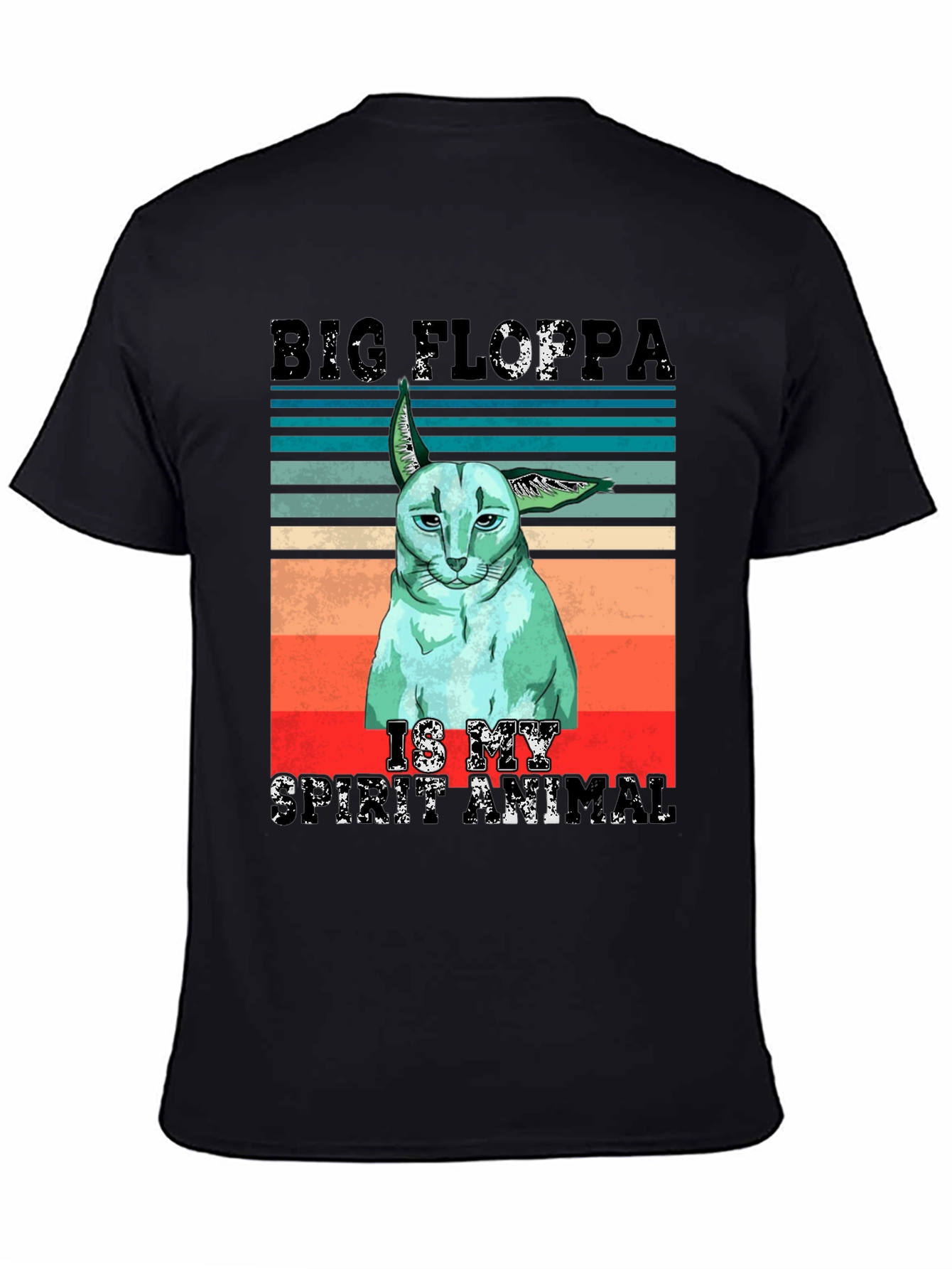 Big Floppa Spirit Animal Graphic T-Shirt