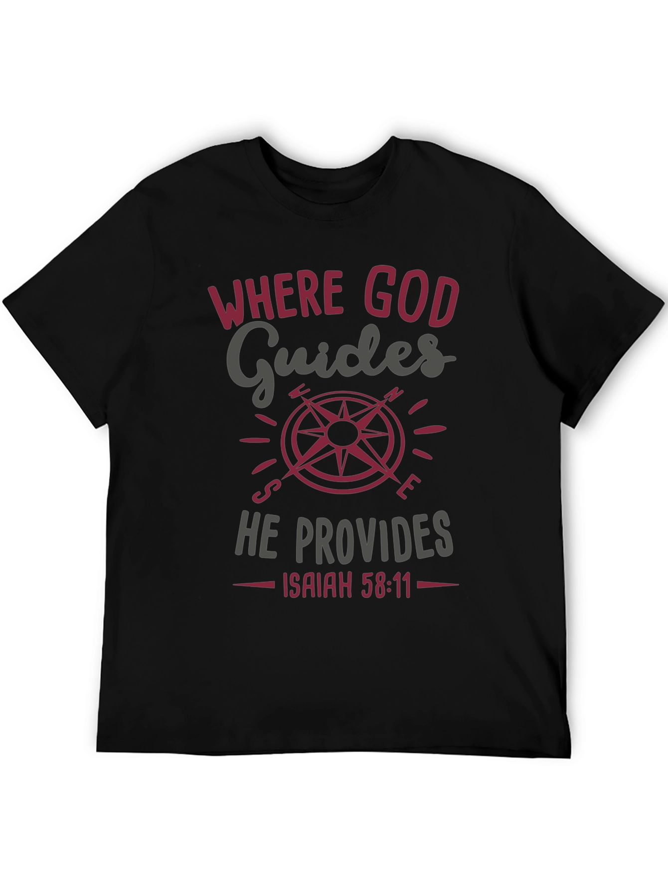 Where God Guides Christian T-Shirt