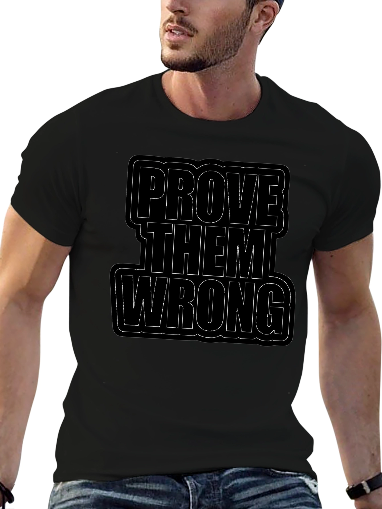 Prove Them Wrong Black Graphic Tee