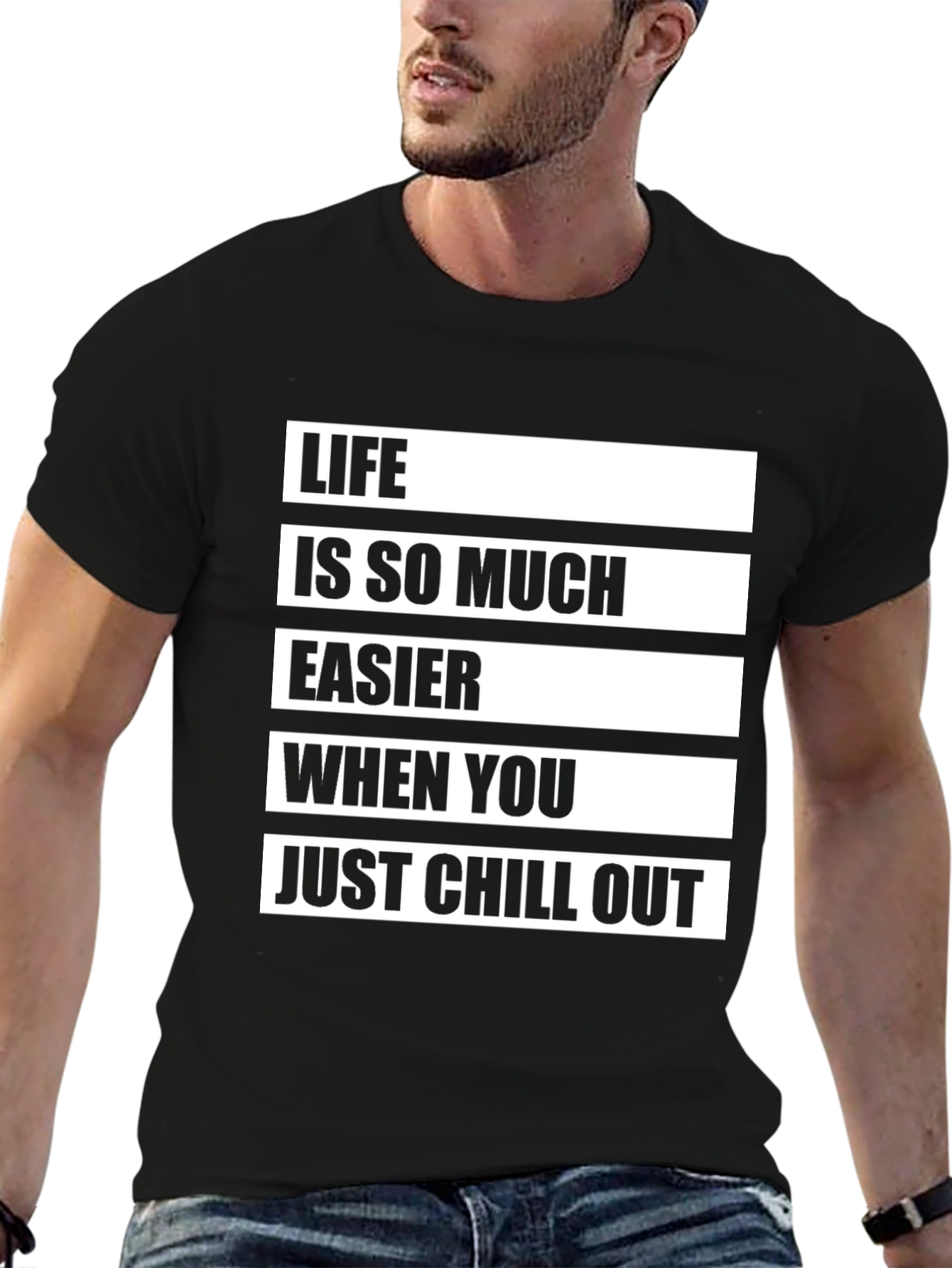 Chill Out Graphic Tee - Relaxed Lifestyle Shirt