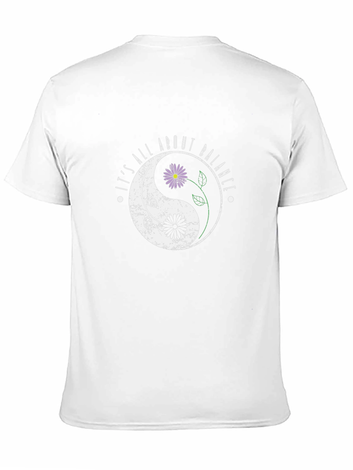 Yin Yang Flower Balance T-Shirt