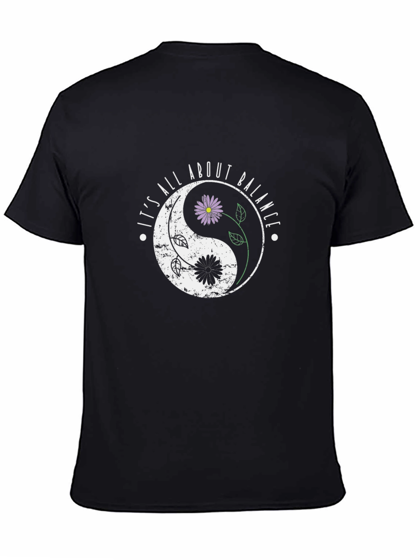 Yin Yang Flower Balance T-Shirt
