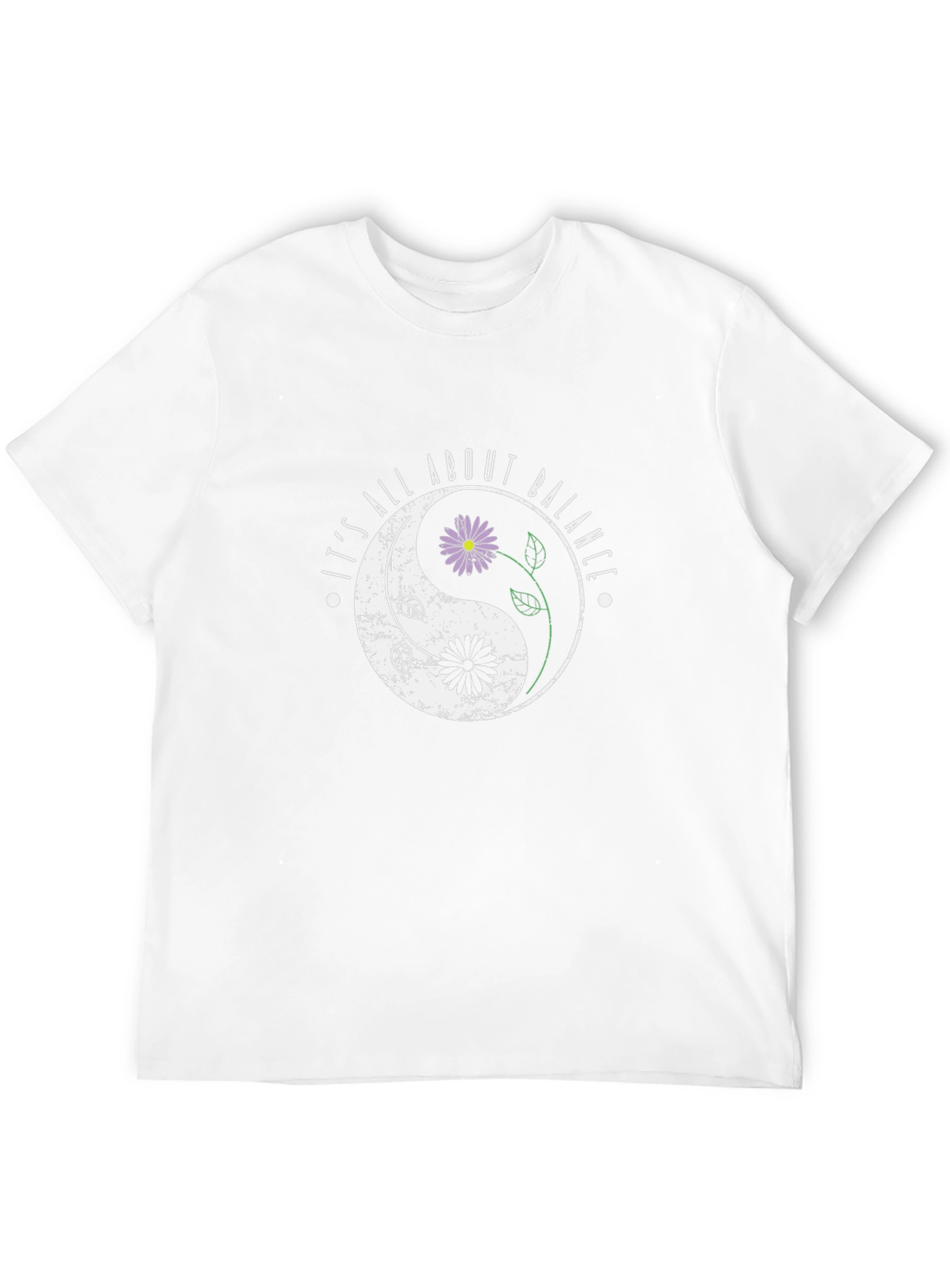 Yin Yang Flower Balance T-Shirt