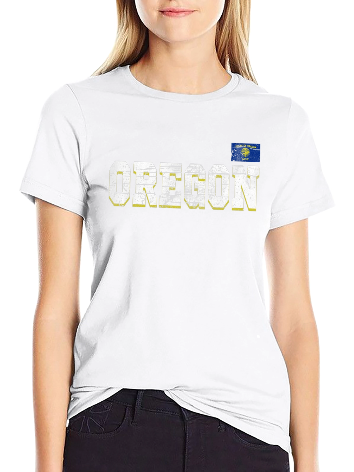 Oregon Flag Graphic Tee - State Pride