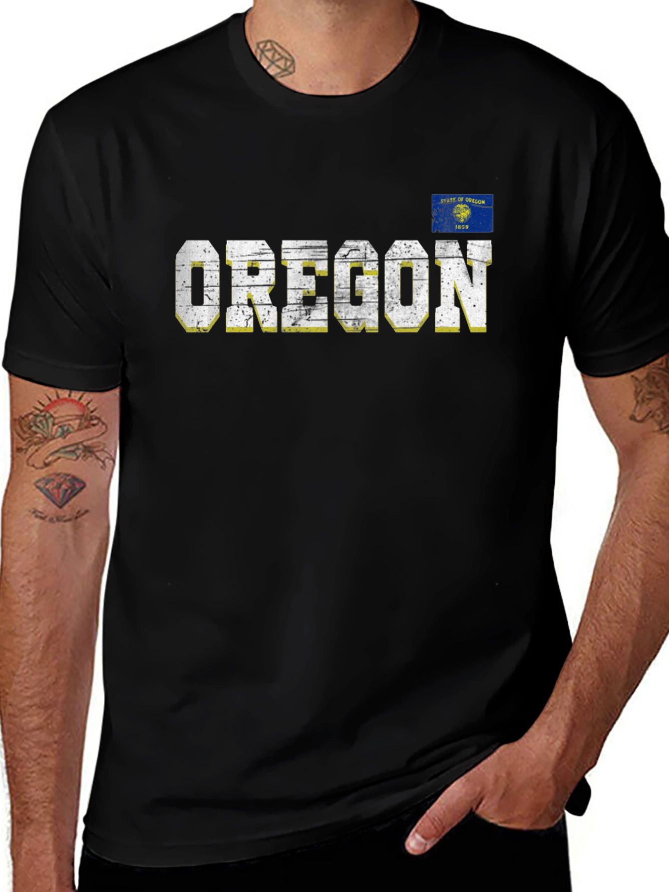 Oregon Flag Graphic Tee - State Pride