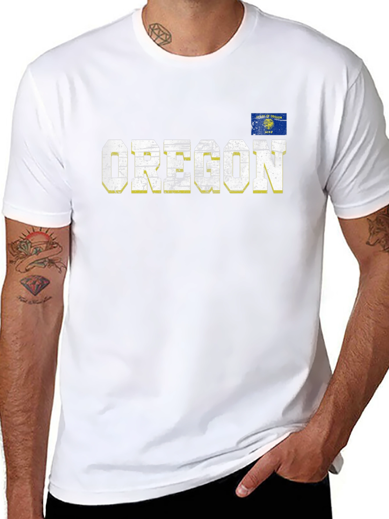 Oregon Flag Graphic Tee - State Pride