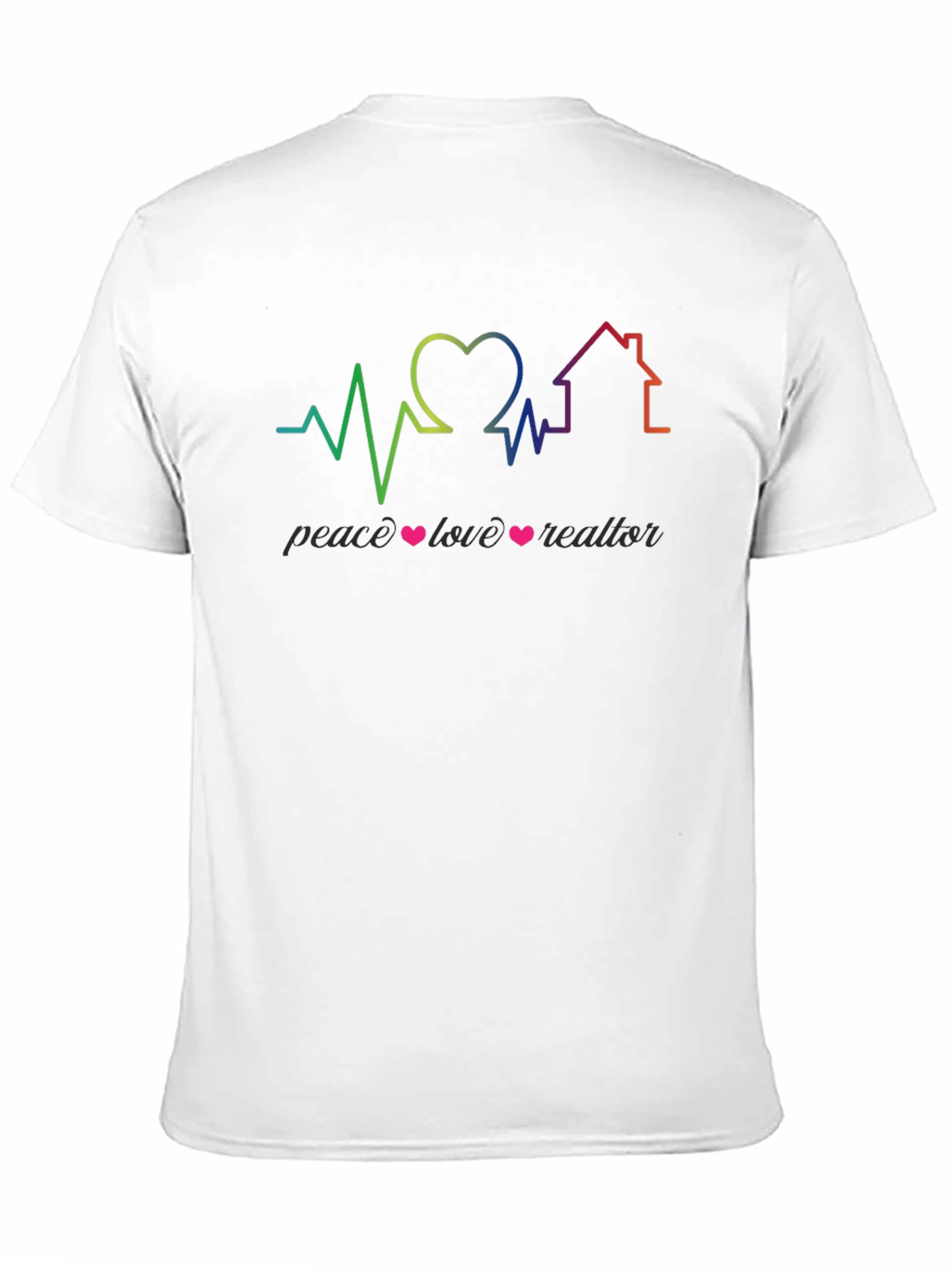 Peace Love Realtor Graphic T-Shirt