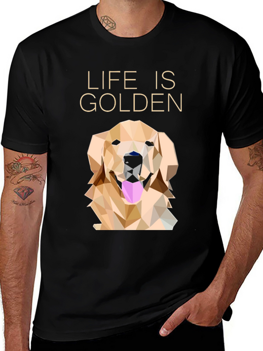 Life is Golden Graphic T-Shirt - Black