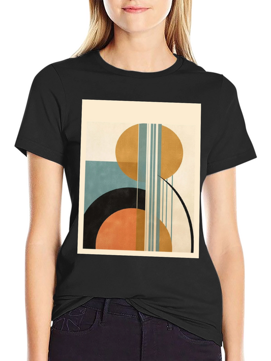 Geometric Art Print Tee - Modern Style