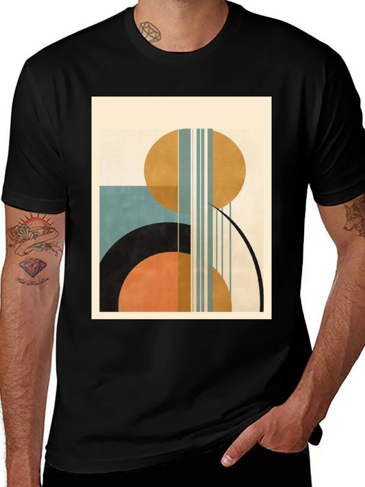 Geometric Art Print Tee - Modern Style