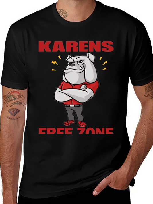 Karens Free Zone Bulldog T-Shirt