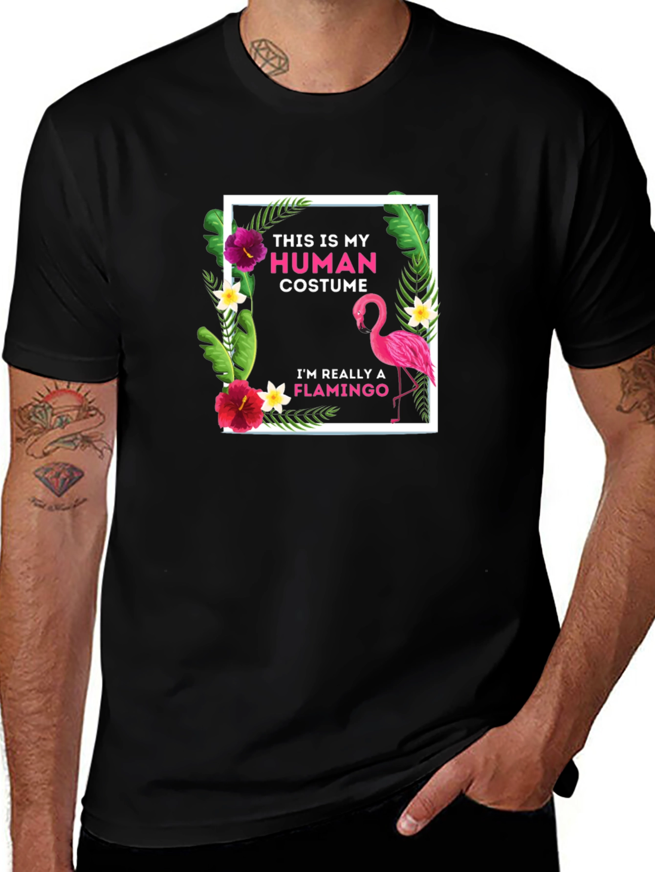 Funny Flamingo Costume T-Shirt