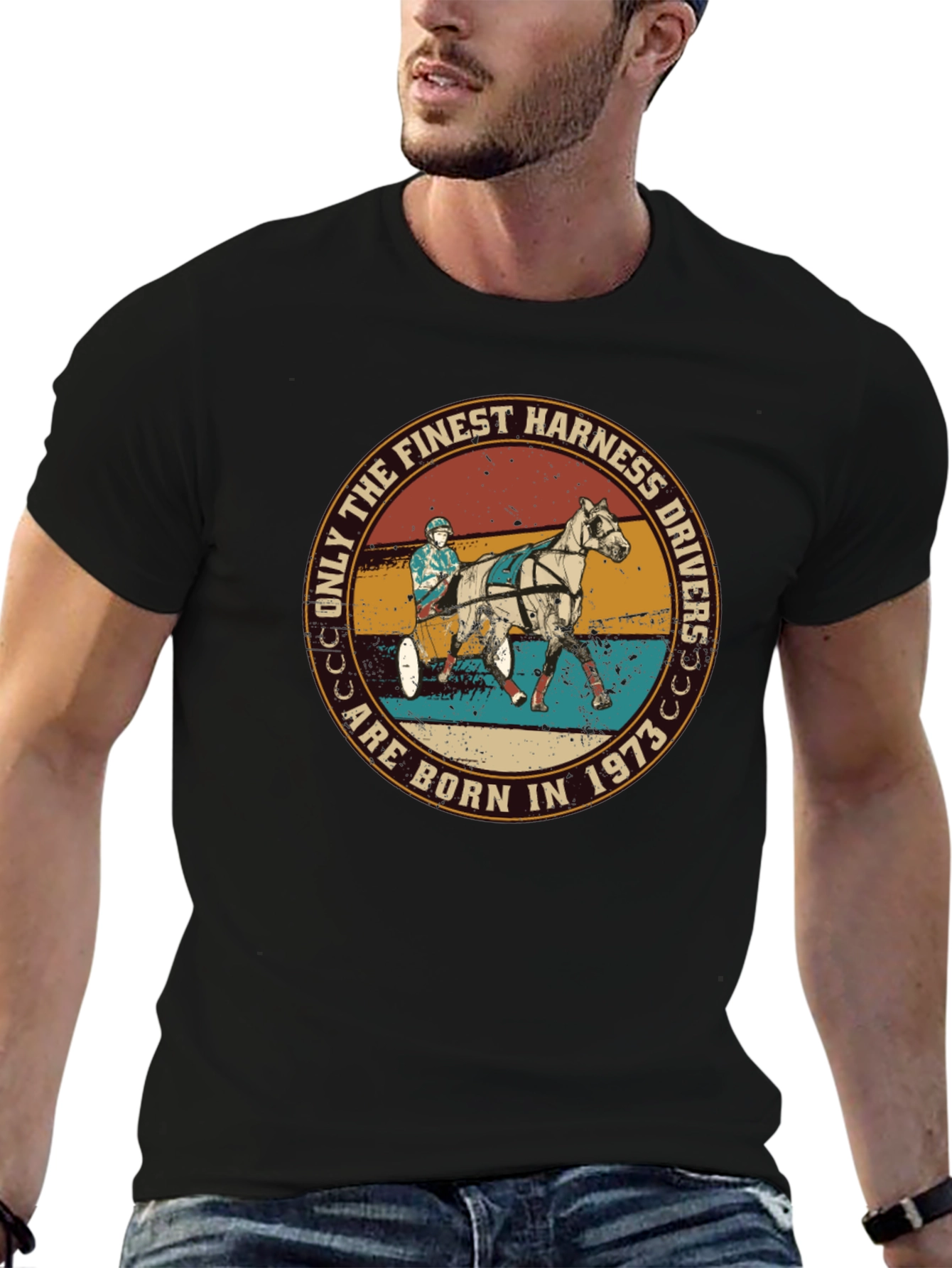 Finest Harness Drivers Born in 1973 Graphic Tee