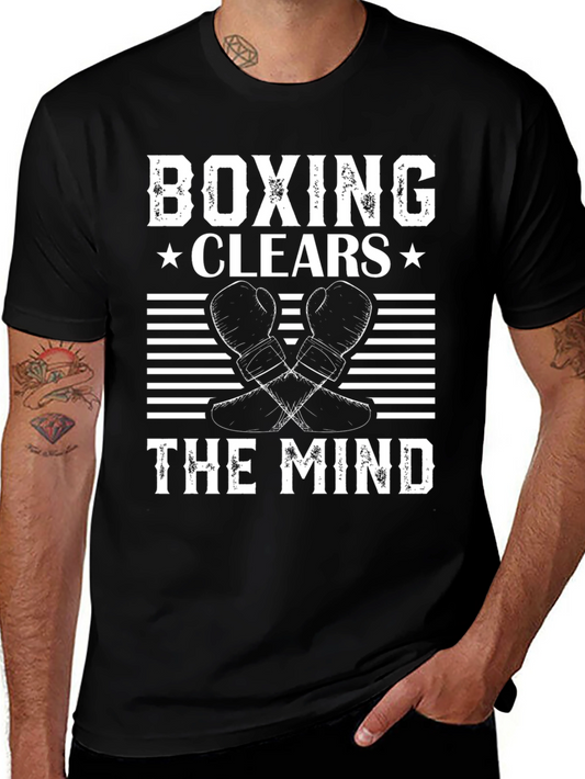 Boxing Clears The Mind Graphic Tee