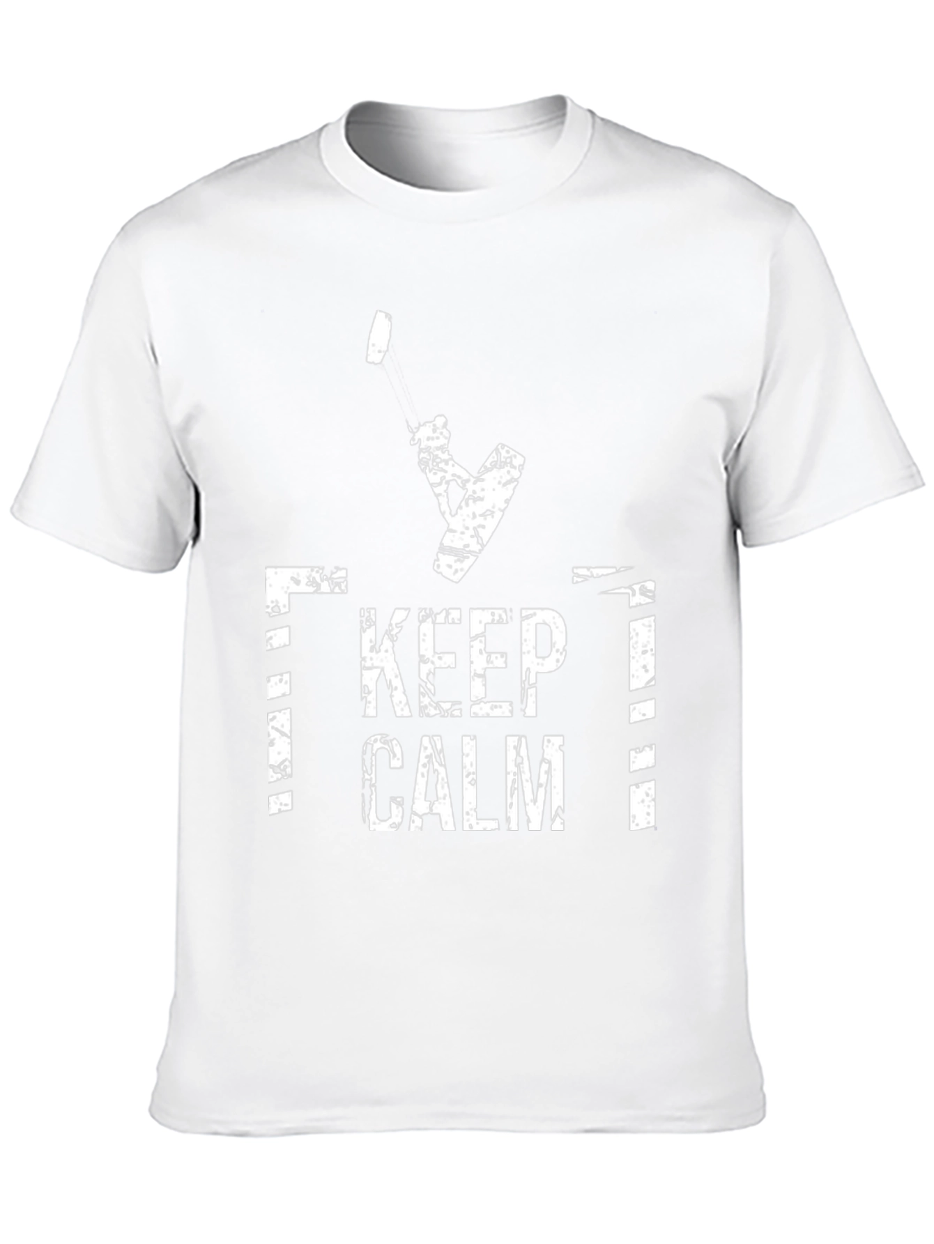 Keep Calm Kiteboarding T-Shirt - Distressed Graphic Tee