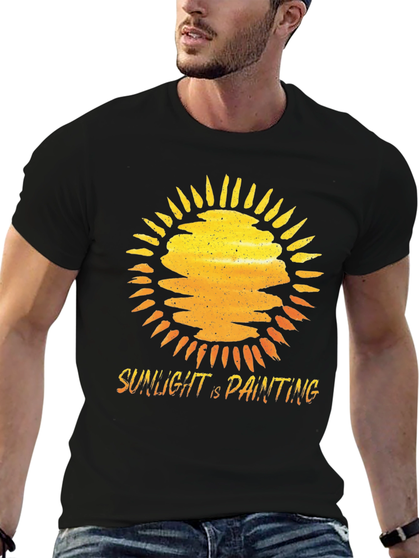 Sunlight is Painting Graphic Tee - Black