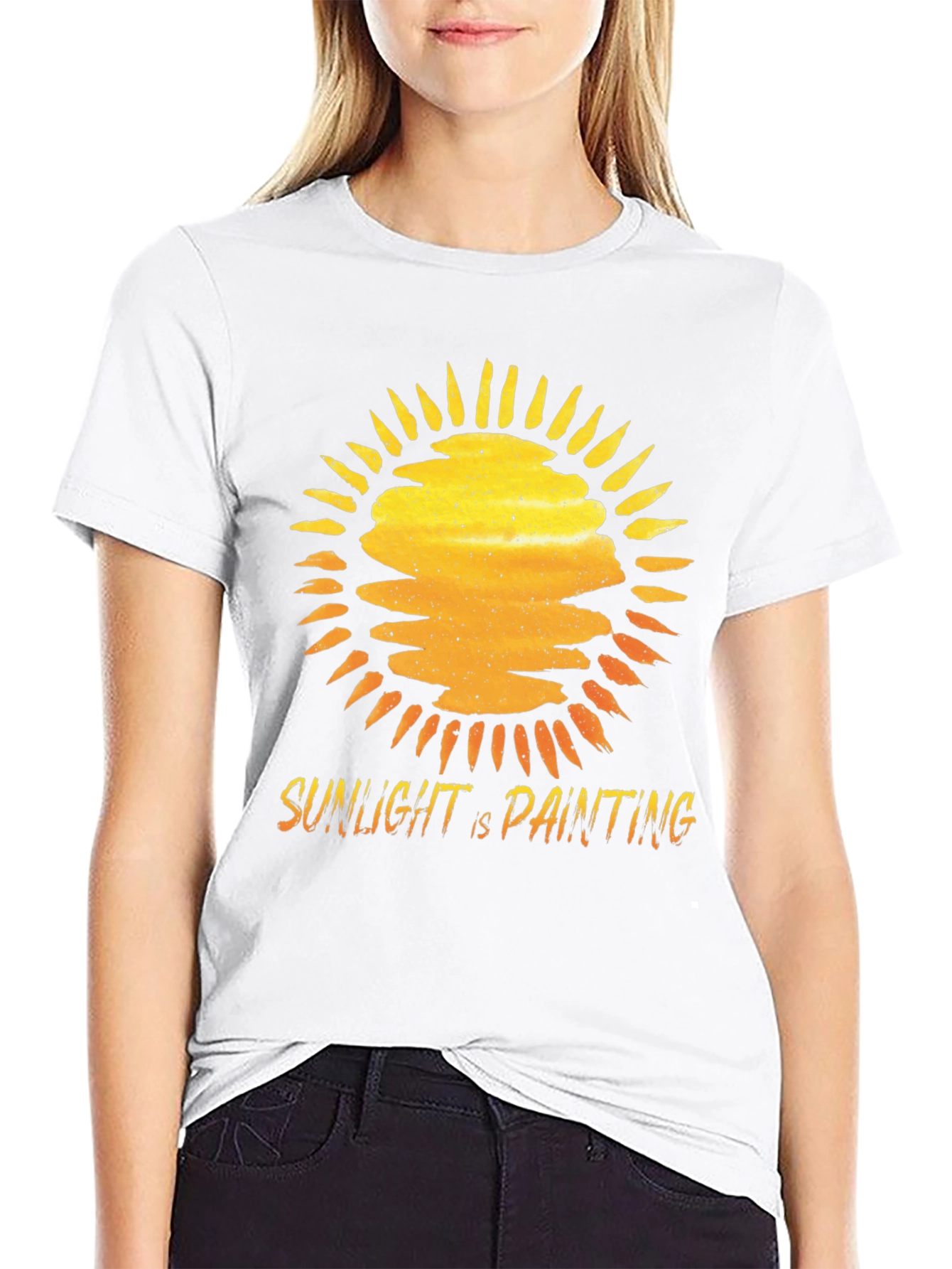 Sunlight is Painting Graphic Tee - Black