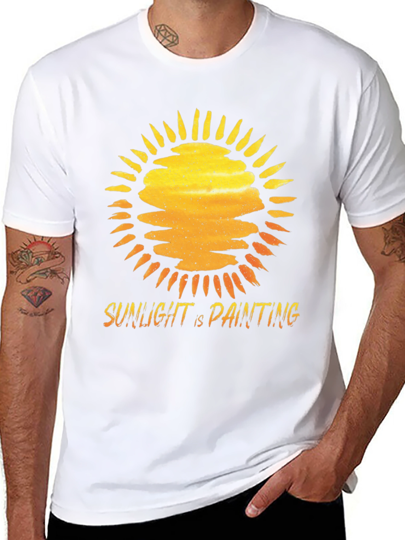 Sunlight is Painting Graphic Tee - Black