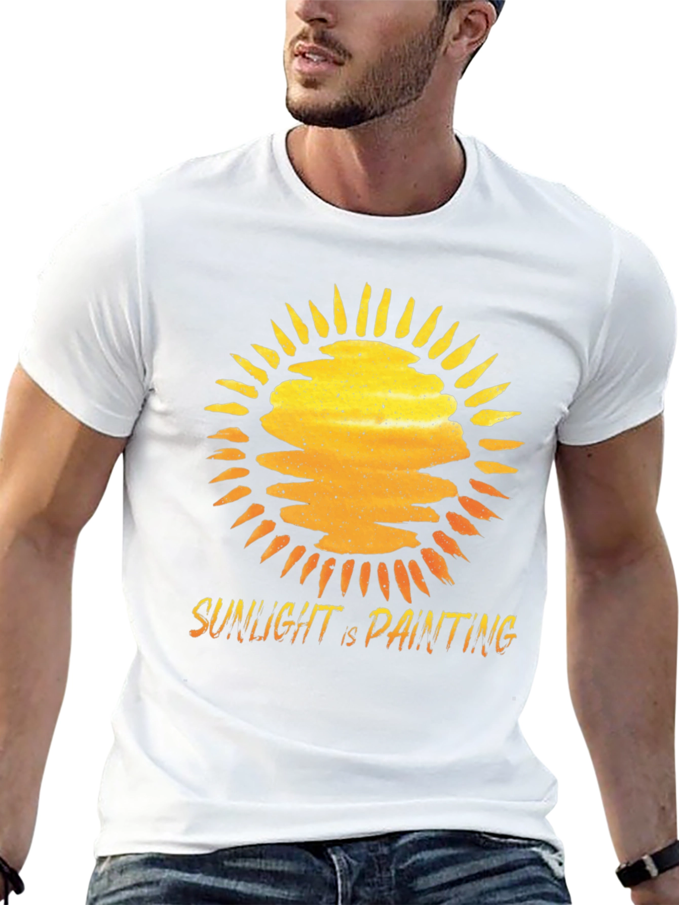 Sunlight is Painting Graphic Tee - Black