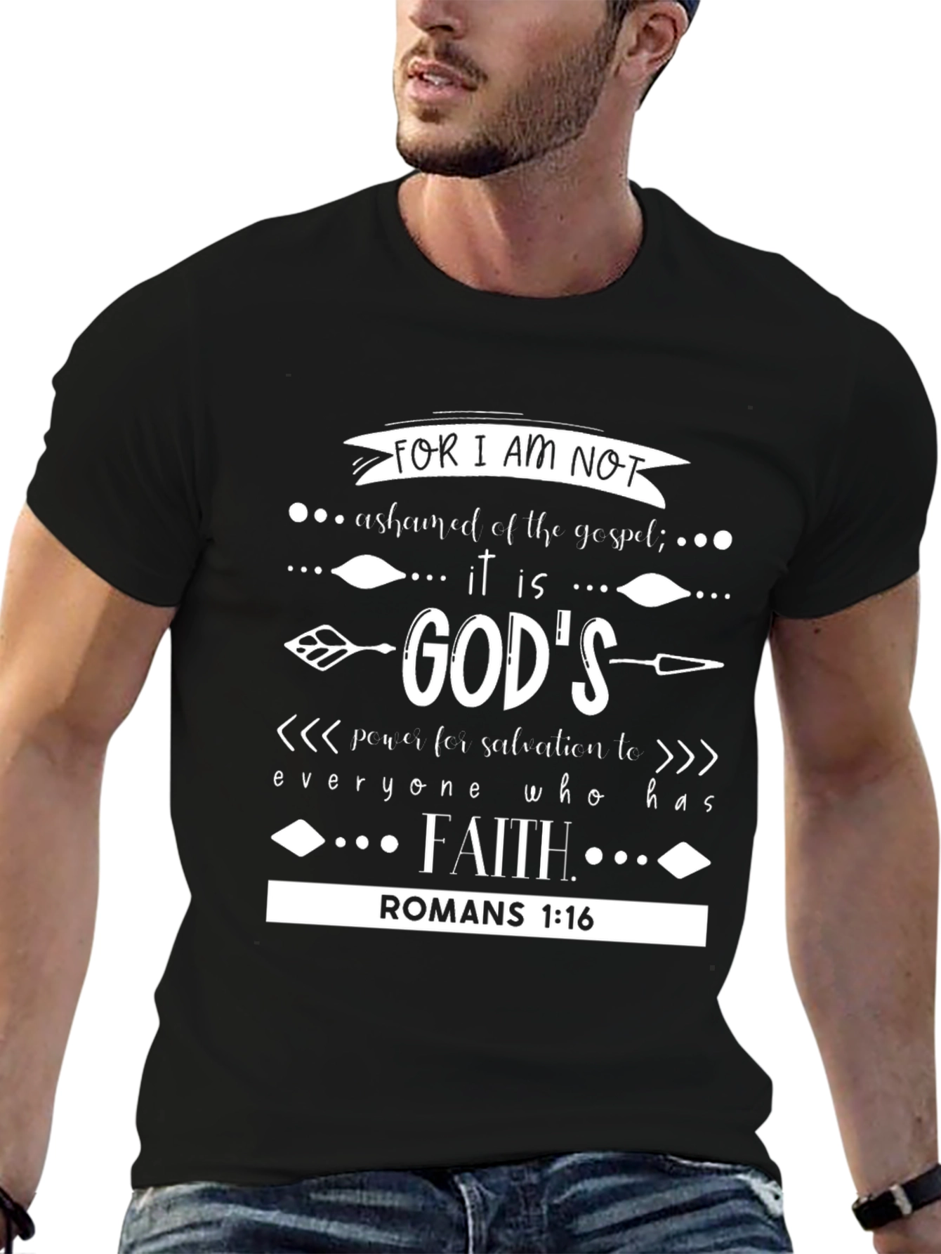 Faith-Based Graphic Tee - Romans 1:16