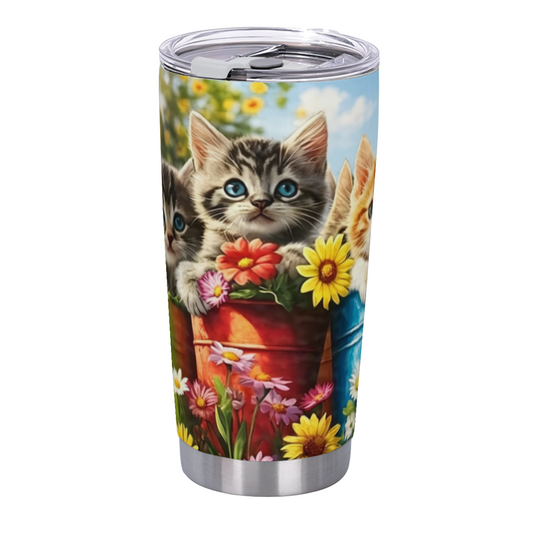 Warm Autumn Pumpkin Country Cottage Garden 20oz Fall Themed Tumbler
