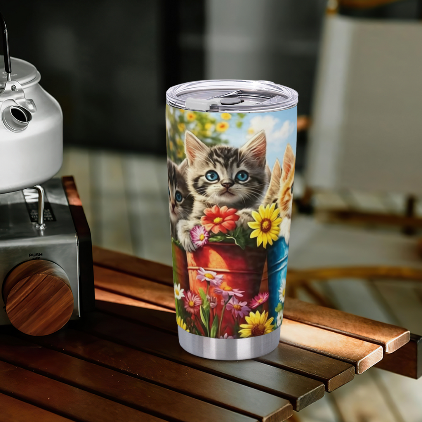 Warm Autumn Pumpkin Country Cottage Garden 20oz Fall Themed Tumbler