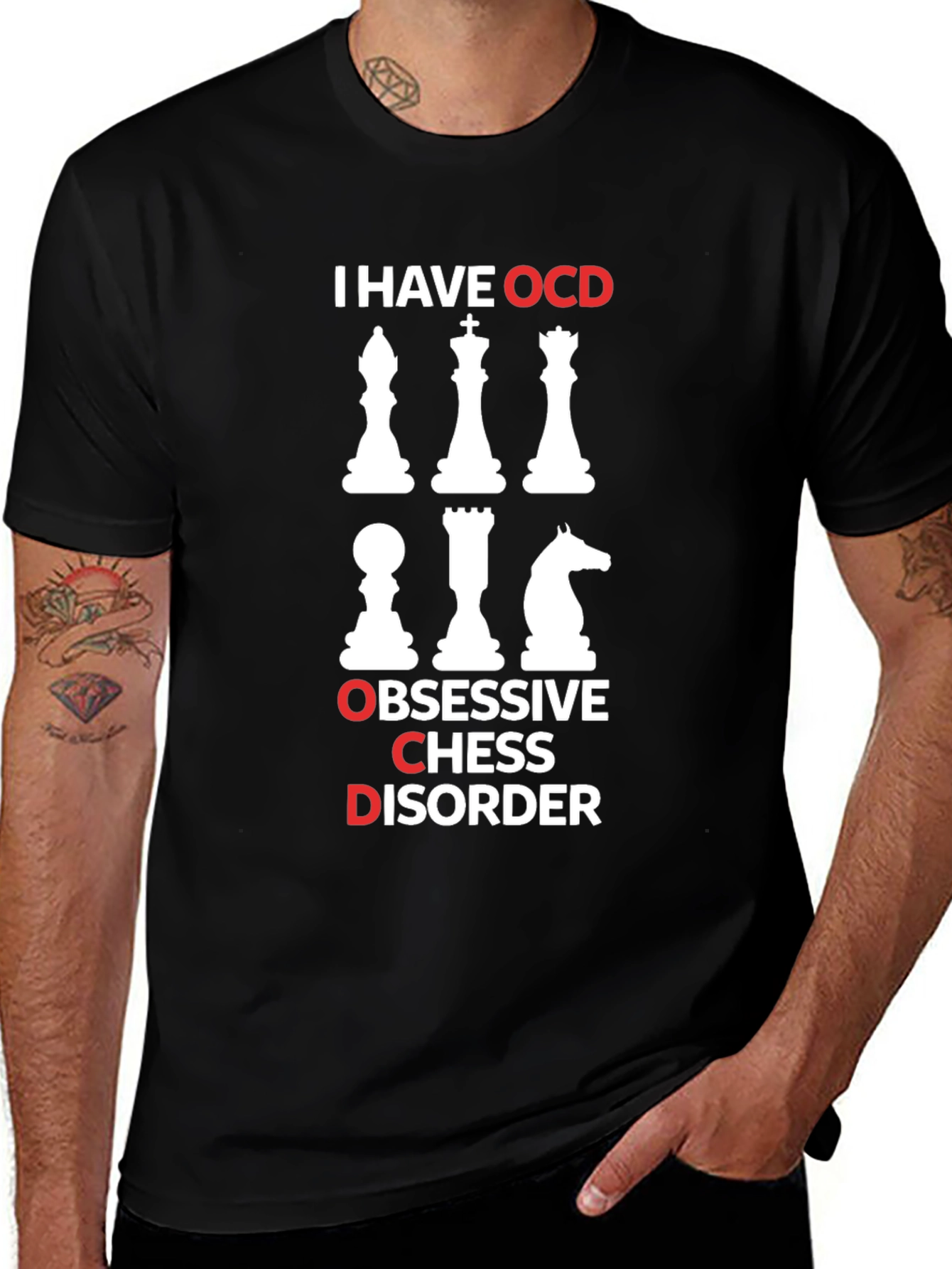 OCD Chess Disorder Graphic T-Shirt