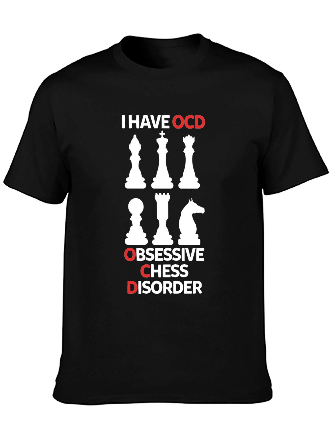 OCD Chess Disorder Graphic T-Shirt